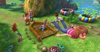 Peter Pan - Neue Abenteuer – In Nimmerland haben die Verlorenen Kinder die gefährliche Monstertür gefangen und binden sie am Boden fest. John und Wendy freuen sich mit ihnen.