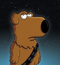 Family Guy – Peter erzählt die Star Wars Saga "Das Imperium schlägt zurück" à la Family Guy: Brian übernimmt die Wolle von Chewbacca.