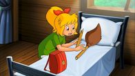 Bibi Blocksberg – Der verletzte Kartoffelbrei bekommt ein Bett im Besenkrankenhaus zugewiesen.