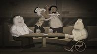 Family Guy – (v.l.n.r.) Peter Griffin; Glen Quagmire; Cleveland Brown; Joe Swanson