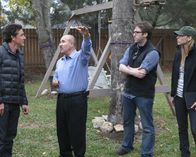UFO-Jäger – Houston, Texas, USA: Mauricio Ruiz bespricht eine Sichtung, die er mit James Fox, Ben McGee und Erin Ryder hatte. (Bildnachweis: National Geographic Channels/ Snake Oil Productions)