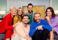 SAT.1-Frühstücksfernsehen – (v.l.n.r.) Karen Heinrichs; Alina Merkau; Christian Wackert; Matthias Killing; Daniel Boschmann; Marlene Lufen