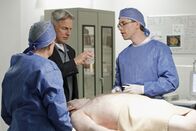 Navy CIS – Versuchen herauszufinden, was die Todesursache ist: Jimmy (Brian Dietzen, r.), Ducky (David McCallum, l.) und McGee (Sean Murray, M.) ...