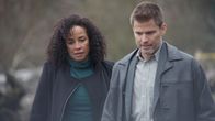 Skin Collector – L-R: Detective Burdine (Rae Dawn Chong), Detective Delgado (Casper Van Dien)