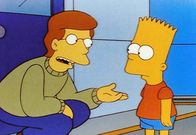 Die Simpsons – Ein Mitarbeiter versucht sich mit Bart anzufreunden.