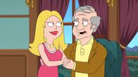 American Dad! – Francine (l.); Nicholas Dawson (r.)