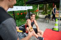Sturm der Liebe – Paul (Sandro Kirtzel, M.) ist sicher, dass er den Triathlon gewinnen wird.
