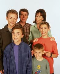 Malcolm mittendrin – L-R: Francis (Christopher Masterson), Malcolm (Frankie Muniz), Hal (Bryan Cranston), Dewey (Erik Per Sullivan), Lois (Jane Kaczmarek), Reese (Justin Berfield)