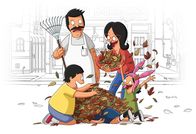 Bob's Burgers – L-R: Gene, Bob, Linda, Louise.