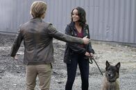 MacGyver – MacGyver (Lucas Till, l.) und Maria Ramirez (Presilah Nunez, r.)
