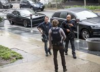 Navy CIS: L.A. – L-R: Special Agent G. Callen (Chris O\'Donnell), LAPD Liaison Marty Deeks (Eric Christian Olsen) und Special Agent Sam Hanna (LL COOL J).