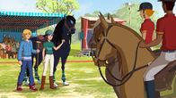 Lenas Ranch – Nico und Lena bezichtigen die englische Mannschaft des Betrugs.