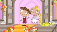 Maschas Märchen – Hans und die Prinzessin heiraten.