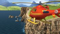 Feuerwehrmann Sam – Sarah konnte sich auf einen Felsen retten und wird von einem Hubschrauber entdeckt. Norman und James sitzen jedoch in einer Höhle fest.