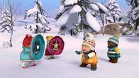 Snowsnaps' Winterspiele – Sami erschrickt sich vor Lebewesen von einem anderen Stern. Sami erschrickt sich vor Lebewesen von einem anderen Stern.