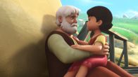 Heidi – Großvater erzählt Heidi, was passiert ist.