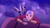 Avatar - Herr der Elemente – L-R: Momo, Aang