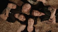 Happy Metal – L-R: Pascal (Jonathan Cohen), JP (Grégory Gadebois), Erik (Yacine Belhousse), Alex (Julien Doré)