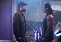 The Gifted – L-R: Marcos Diaz (Sean Teale) and John Proudstar (Blair Redford).