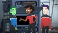 Star Trek: Lower Decks – L-R: D'Vana Tendi, Beckett Mariner, Brad Boimler