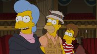Die Simpsons – Um dem Bettnässerproblem auf die Schliche zu kommen, geht Homer (r.) auf eine Mission in seine Träume und wird dort in seiner Vergangenheit mit seiner Mutter (l.) und seinem Vater (M.) fündig ?...