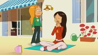 Power Sisters – Wendy filmt sich für ihren neuen Yoga-Blog.