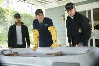 Navy CIS – v.l.n.r.) Nick Torres (Wilmer Valderrama); Jimmy Palmer (Brian Dietzen); Leroy Jethro Gibbs (Mark Harmon)