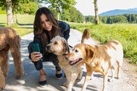 Frühling – Katja Baumann (Simone Thomalla) hat Spaß mit ihren vierbeinigen Schützlingen.