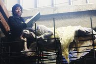 Castle – Auf einer Baustelle wird die hartgefrorene Leiche von Melanie Kavanaugh (Tammy Baird, r.) gefunden. Lanie Parish (Tamala Jones, l.) untersucht den leblosen Körper.