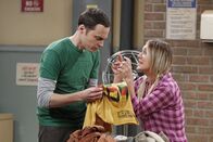The Big Bang Theory – Raj entwirft für seine Freunde eine wissenschaftliche Schnitzeljagd. Während Penny (Kaley Cuoco, r.) versucht zu beweisen, dass sie entgegen der Erwartungen aller doch etwas zur Lösung beitragen kann, hat Sheldon (Jim Parsons, l.) keine Lust, mit ihr zusammenzuarbeiten ...