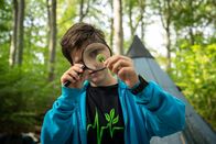 Schloss Einstein – Die Einsteiner, allen voran der sehr an Pflanzen interessierte Paul (Malique Heidorn), freuen sich auf die Waldtage.
