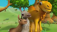 Wissper – Wissper - Das Lama-Drama - Lama Alanna findet das Leben als Lama lahm. Sie wäre viel lieber ein cooles Kamel. Wissper und Peggy versuchen, Alanna nach Kräften zu helfen, wie ein Kamel auszusehen und zu handeln. Aber ihre Kamel-Künste sind begrenzt. Deshalb ruft Wissper Kamel Dieter zu Hilfe. Doch dann braucht der Helfer selbst Hilfe. Foto: ORF/STUDIO 100 MEDIA. Veröffentlichung honorarfrei nur für redaktionelle Berichterstattung in Sendungszusammenhang und mit Copyrightangabe. Kontakt: foto@orf.at