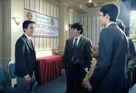 Malcolm mittendrin – Kevin (Victor Z. Isaac, r.), Lloyd (Evan Matthew Cohen, m.) und Malcolm (Frankie Muniz, l.) freuen sich auf den akademischen Achtkampf.