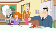 American Dad! – L-R: Max Jets, Gina, Francine, Stan