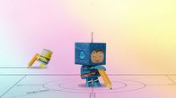 Unser Sandmännchen – Timmi und Teddy zeichnen den Plan für ihre Rakete.