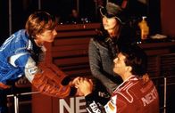 Driven – Heiße Duelle: Nachwuchsfahrer Jimmy Bly (Kip Pardue, l.), Memo Moreno (Cristian de la Fuente, r.) und Gattin Sophia (Estella Warren, M.) ...