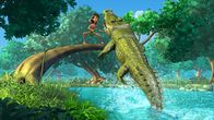 Das Dschungelbuch – Es stellt sich heraus, dass das wilde Ungeheuer im Wasser Jakala, das Krokodil, ist. Jakala wird vor Zahnschmerzen fast verrückt.