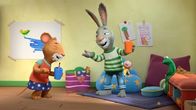 Pip und Posy – Durch den "Gluggertrick" sorgt Posy für gute Laune, sogar bei Pip.
