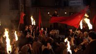 Die Deutschen – Rosa Luxemburg (Tereza Brodská) hält am 9. November nach ihrer Entlassung aus dem Gefängnis in Breslau eine Rede.