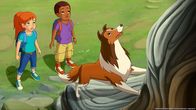 Lassie – Zoe und Harvey sind gemeinsam mit Hündin Lassie auf Schatzsuche.