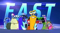 Turbo FAST – Turbo (Mi.) ist der ultimative Underdog: Mit dem Herz am richtigen Fleck und seinem Schneckenhaus im Rennmodus beweist er, dass kein Traum zu groß und kein Träumer zu klein ist. Unterstüzt wird er stets von seiner Crew aus Rennschnecken.