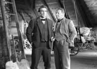 Uli der Knecht – Der Knecht Uli (Hannes Schmidhauser) und sein MeisterJohannes Bodenbauer (Heinrich Gretler)