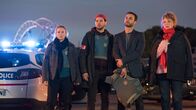 Candice Renoir – L-R: Valentine Atger (Yeelem Jappain), Mehdi Badhou (Ali Marhyar), Antoine Dumas (Raphaël Lenglet), Candice Renoir (Cécile Bois)
