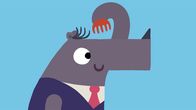 Animanimals – Das Nashorn kämmt sich die Haare.