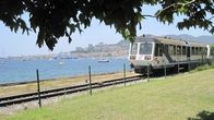Mit dem Zug ... – Die Hafenstadt Ajaccio – Endstation der korsischen Gebirgsstrecke.