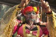 Taboo – London, England: Elaine Davidson, the world's most pierced woman.