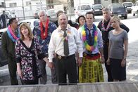Monk – (v.li.): Sharon Lawrence (Linda Fusco), Ted Levine (Captain Leland Stottlemeyer), Jason Gray-Stanford (Lt. Randall Disher), Traylor Howard (Natalie Teeger).
