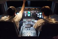 Mayday - Alarm im Cockpit – Captian Erdem - protrayed by actor Hrant Alianak, and First Officer Gergin - played by actor Jorge Molina, check all systems