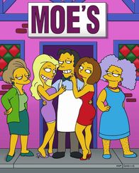Die Simpsons – Nach seiner Schönheitsoperation wird Moe (M.) von den Damen umschwärmt.