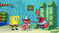 SpongeBob Schwammkopf – L-R: SpongeBob, Gary, Mr. Krabs